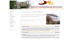 Desktop Screenshot of david-hansemann-schule.de