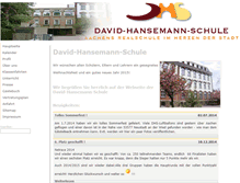 Tablet Screenshot of david-hansemann-schule.de